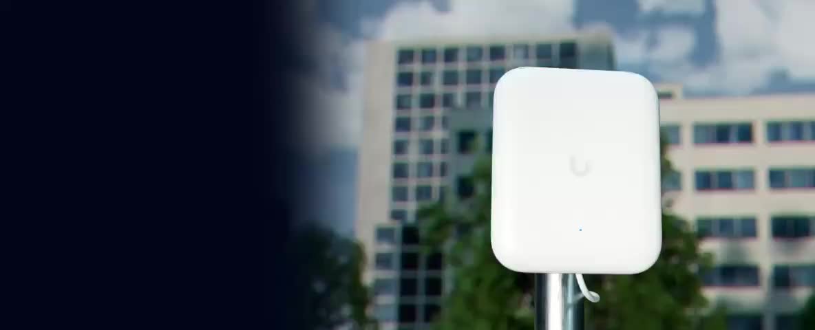 Ubiquiti UniFi outdoor access point deployed